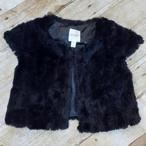 Girls Cat & Jack Medium 7/8 black faux fur vest